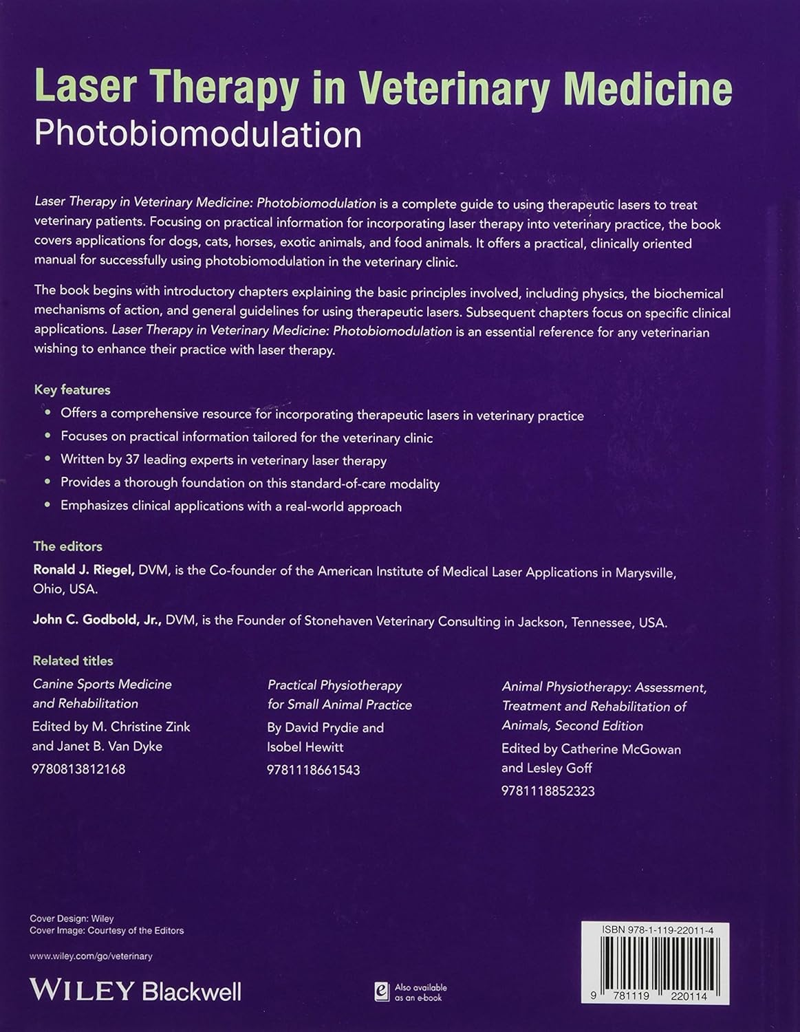 Laser Therapy in Veterinary Medicine: Photobiomodulation